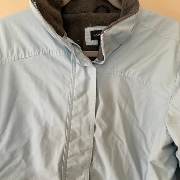 Lands' End WInter All Weather Jacket  Light Blue M - Picture 4 of 15